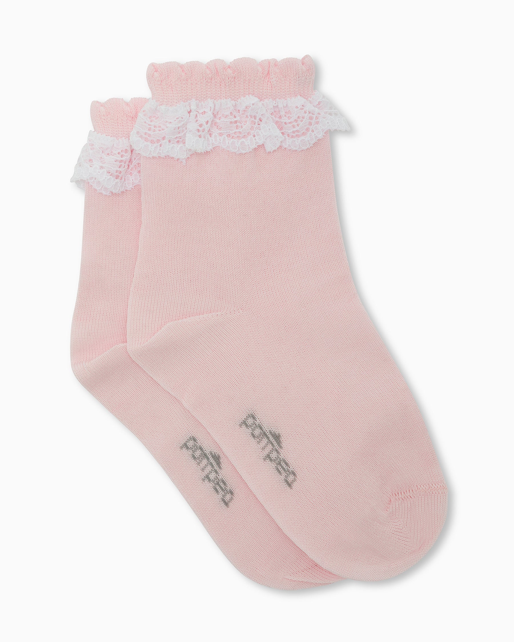 BETTY GIRLS' SOCK WITH EMBROIDERY