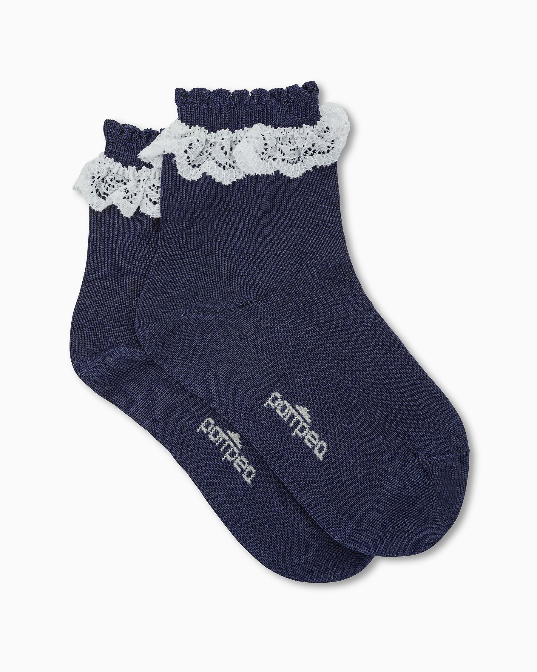 BETTY GIRLS' SOCK WITH EMBROIDERY