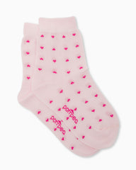 CALCETINES DE NIÑA GISELLA ESTAMPADO DE CORAZONES